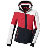 KILLTEC Damen Skijacke/Funktionsjacke mit abzippbarer Kapuze und Schneefang KSW 67 WMN SKI JCKT, modern red, 46,