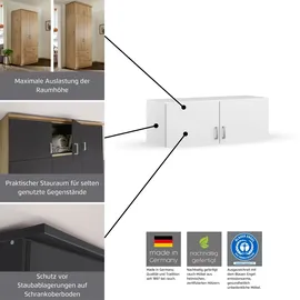 Rauch Schrankaufsatz RAUCH "Bremen", weiß (struktureichefarben hell, weiß), B:181cm H:39cm T:54cm, Holzwerkstoff, Möbelaufsätze, Schrankaufsatz