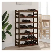 vidaXL Weinregal 62,5 x 25 x 102 cm Braun