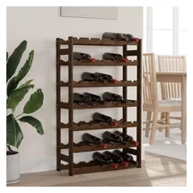 vidaXL Weinregal 62,5 x 25 x 102 cm Braun