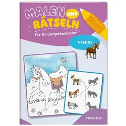 TESSLOFF Malen und Rätseln für Kindergartenkinder Pferde