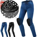 SHIMA METRO Damen Motorrad Jeans Blau, 32/30)