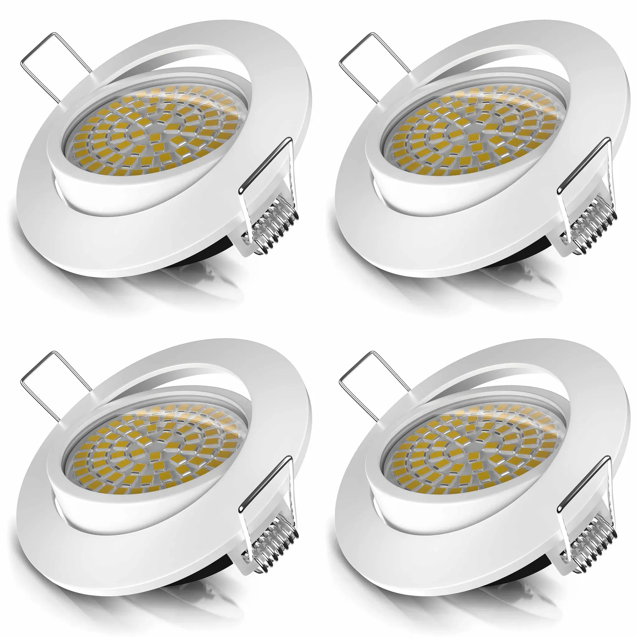 LED-Einbaustrahler 4er-Set Weiß