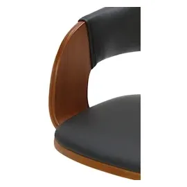 CLP 2er Set Barhocker Nilse Kunstleder I Barstuhl Mit Holzsitzschale I Höhenverstellbares Metallgestell Mit Fußstütze