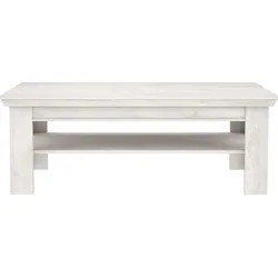 Couchtisch FORTE "Couchtisch Kashmir", weiß (pinie weiß, pinie weiß, pinie weiß), B:120,6cm H:45,3cm T:60,4cm, Tische