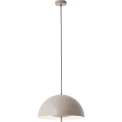 Pendelleuchte "Linnea", grau (taupe), Ø 40,00cm, LEGER HOME BY LENA GERCKE, Lampen, Pilzleuchte, Abhängung 180cm