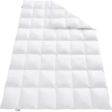 REGINA HOME SLEEP LIVING EST. 1967 Daunenbettdecke - LUXUS - 100% Daunen - 155x220 cm - Wärmegrad: normal - Steppdecke - Bettdecke - Weiß