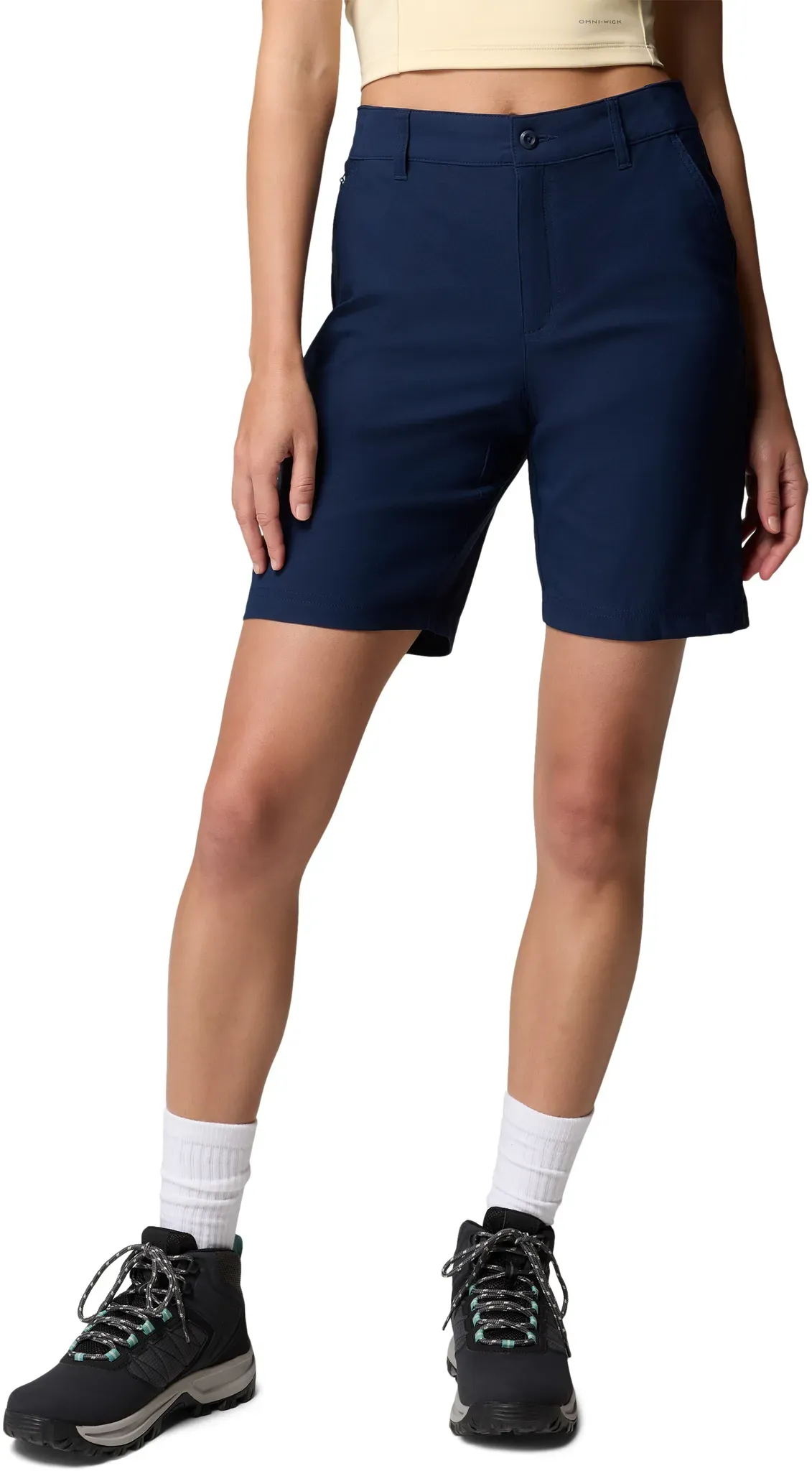 Shorts COLUMBIA, Damen, Gr. 8 (38), N-Gr, collegiate n, Obermaterial: 94% Nylon, 6% Elasthan, Hosen Shorts, sportlicher Stil, für Wandern und Trekking