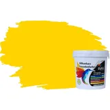RyFo Colors Silikonharz Fassadenfarbe Lotuseffekt Trend Kanariengelb 1l - bunte Fassadenfarbe, weitere Gelb Farbtöne und Größen erhältlich, Deckkraft Klasse 1