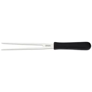 GIESSER Fleischgabel Wurstgabel 9437 18-21, Gerade Zinken; Rostfrei; Spülmaschinenfest; Rutschfest schwarz 18 cm