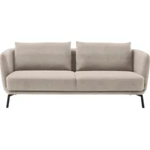 Schöner Wohnen 3-Sitzer "Pearl - 5 Jahre Hersteller-Garantie, auch in Bouclé", beige (sand), B:210cm H:71cm T:91cm, 100% Polyester, SCHÖNER WOHNEN-KOLLEKTION, Sofas, Maße (B/H/T): 210/71/91 cm, Füße Metall