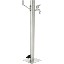 vidaXL Garten-Wassersäule Edelstahl Rund 65 cm