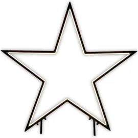 Luca Lighting Garden Neon Gartenstecker Stern 73 cm warmweiß