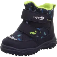 superfit Baby Jungen HUSKY1 warm gefütterte Gore-Tex Stiefel, BLAU/HELLGRÜN 8000