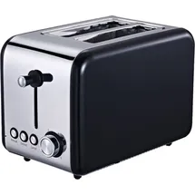 Michelino 2-Scheiben Toaster Toastautomat mit Brötchenaufsatz schwarz