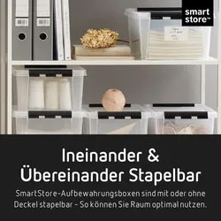Smartstore Aufbewahrungsbox Classic 45 STAND.-VAR. 60X40X31cm Transparent