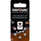 Rayovac Hörgeräte-Batterien 312/PR41 6 St.