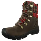 Keen Greta Boot WP Women Dark marron/rouge Plaid,