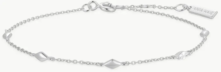 ANIA HAIE - BRACELET - Multi Rhombus Station - silber