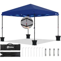 Sekey Faltpavillon 3 x 3 m inkl. 4 Seitenteile Dunkelblau