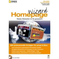 Homepage Wizard - 500 sofort nutzbare HTML-Vorla | Zustand: Neu & original versiegelt