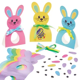 Baker Ross FN394 Bunny Easter Egg Holder - 10er-Pack, Zubehör für die Ostereiersuche, Halter für Osterschokolade