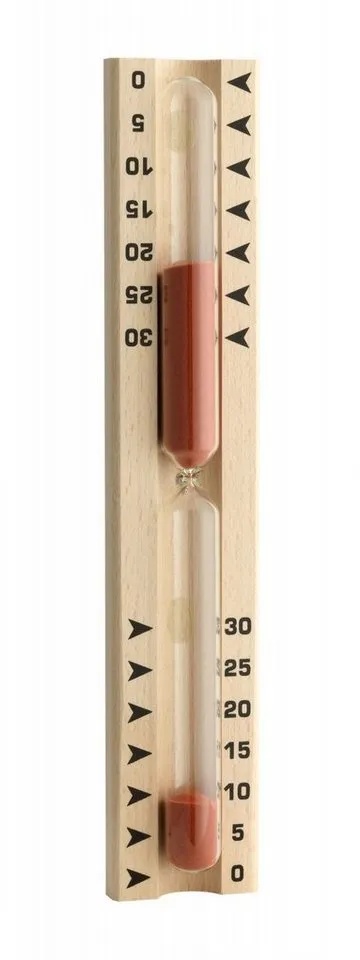 Preisvergleich Produktbild TFA Dostmann Raumthermometer TFA 40.1046 Sauna-Sanduhr aus Buche