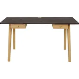 WoodMan Schreibtisch »Peer«, im skandinavian Design, Tischbeine aus massiver Eiche