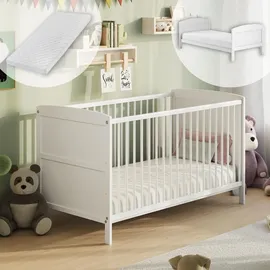 Kids Collective Babybett Weiß 70 x 140 cm