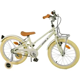 tpfsports Melody Kinderfahrrad - Mädchen - 18 Zoll - 2 Handbremsen - Beige