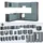 Vicco Eckküche R-Line Solid Anthrazit, Blau Grau 287x227 cm ohne Arbeitsplatte