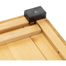 Ferplast Hundehütte Baita 50, Hundehaus aus Kiefernholz, 56x46,5x41,5cm