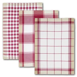 Dyckhoff Geschirrtücher burgund 50,0 x 70,0 cm, 3 St.