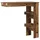 vidaXL Wand-Bartisch 102 x 45 x 103,5 cm Braun