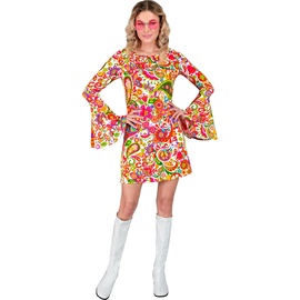WIDMANN MILANO PARTY FASHION Widmann - Kostüm 60er Jahre Kleid, Hippie, Reggae, Flower Power, Disco Fever, Schlagermove