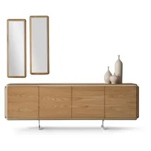 JVmoebel Sideboard 52 x 80 x 225 cm Braun