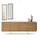 JVmoebel Sideboard 52 x 80 x 225 cm Braun