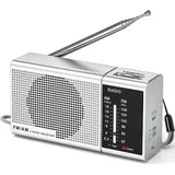 Kleines FM/AM Radio, Tragbares Taschenradio mit Schneller FM/AM Taste/Kopfhöreranschluss, Mini Transistorradio mit AA-Batterieleistung für Wandern, Joggen