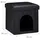 Relaxdays Hundebox Sitzhocker 38 x 38 x 38 cm Schwarz