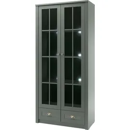 Home Affaire Vitrine Ascot 90 x 43 x 197 cm Grün