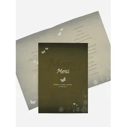 Menükarten zur Hochzeit selbst gestalten mit Spruch und Fotos im Onlinedesigner bei Meine-Kartenmanufaktur.de
