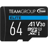 Team microSDXC 64 GB Class 10 UHS-I V30 + SD-Adapter