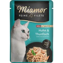 Miamor Feine Filets Huhn & Thunfisch in Sauce 100g (Menge: 24 x 100 g &
