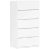 Homcom Kommode 55 x 34 x 100 cm Weiß