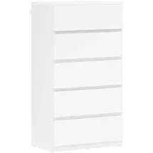 Homcom Kommode 55 x 34 x 100 cm Weiß