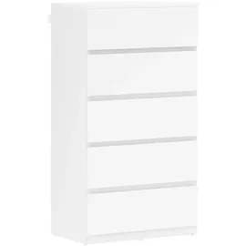 Homcom Kommode 55 x 34 x 100 cm Weiß