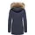 Ragwear Kurzmantel "Monadetta Warm", Damen, Gr. M (38), blau (navy), Obermaterial: 74% Baumwolle, 26% Nylon. Innenfutter: 100% Polyester.