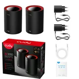 Cudy M3000 1.0, AX3000, schwarz, 2er-Pack