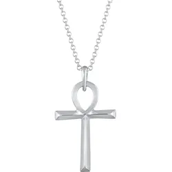 KUZZOI Herren Ankh Kreuz Heiliges Symbol 925 Silber Ketten   