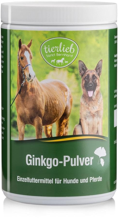 tierlieb Ginkgo-Pulver für Hunde und Pferde - 400 g